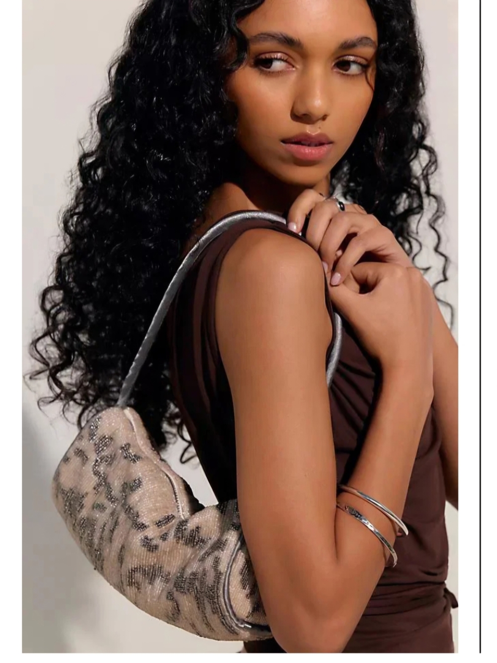 Free People Beaded Barrel Bag